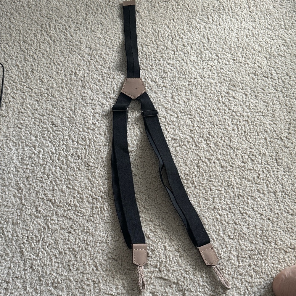 Black and Tan Mickey boys Bag Strap and tie